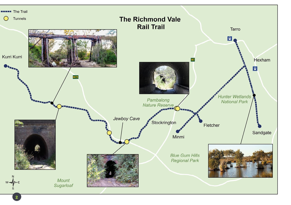 Richmond Vale Rail Trail Map